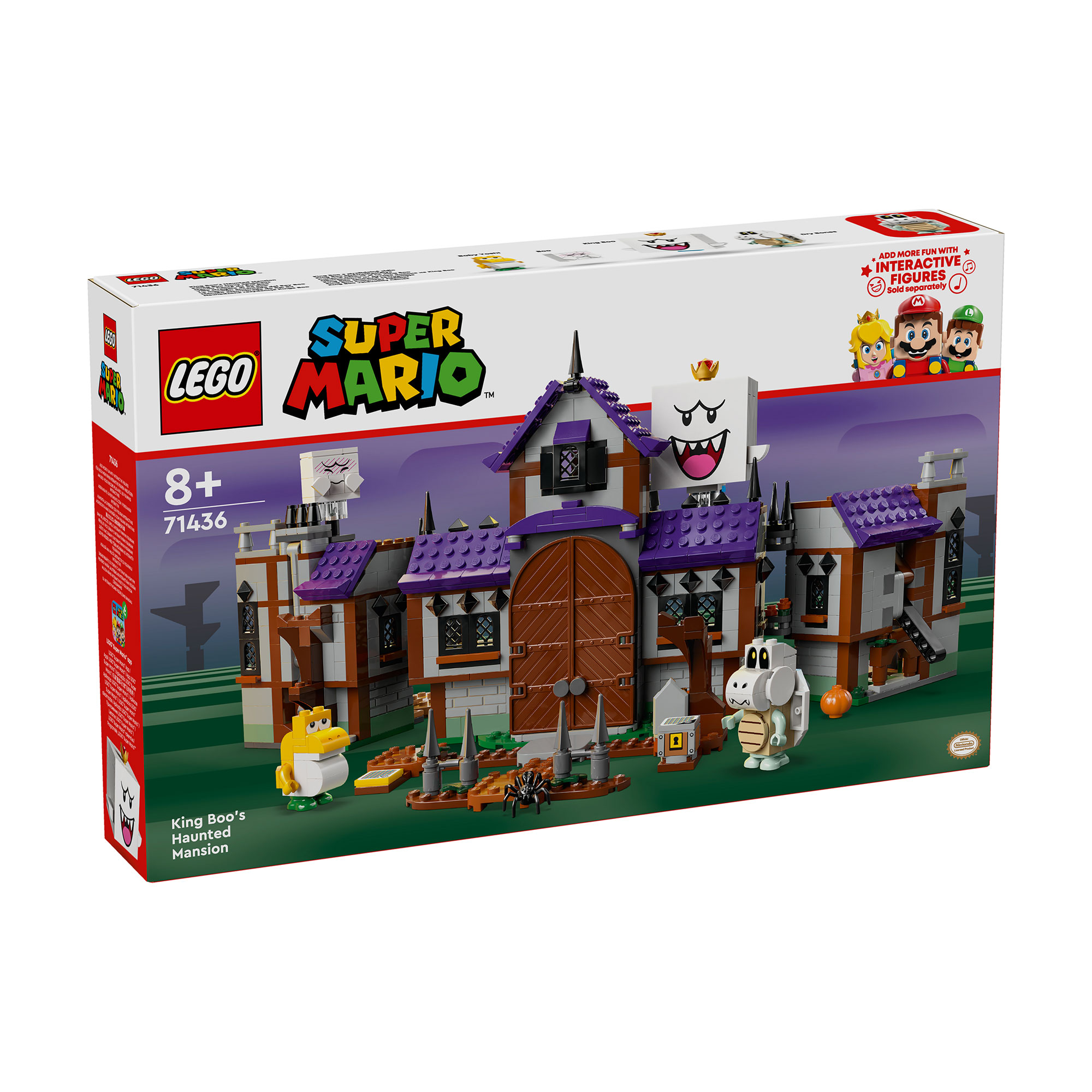 Конструктор LEGO Super Mario Садиба з привидами Бу-короля, 932 деталей, від 8 років (71436)